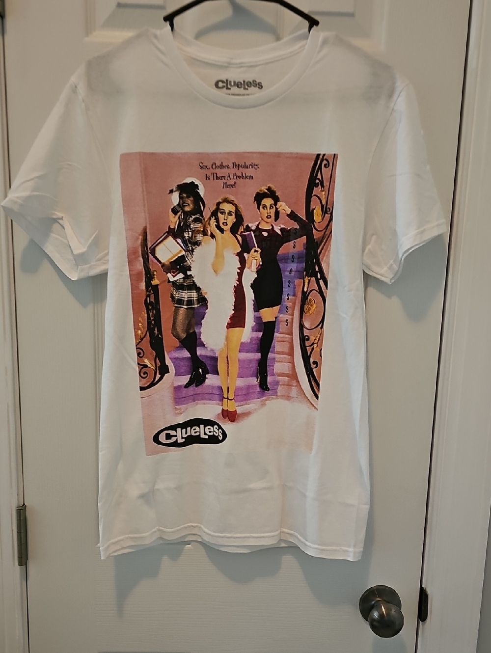 Clueless White Graphic Short-Sleeve Tee